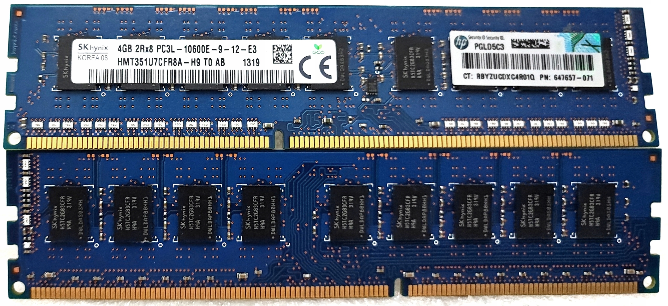 Оперативная память Hynix Equivalent 4GB 2Rx8 DDR3 1333 MHz (HMT351U7CFR8A-H9) б/у